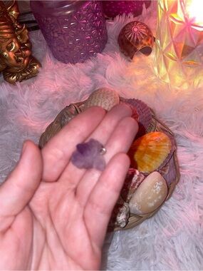 3/$25 Amethyst Raw Crystal Pendant